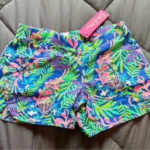 Lilly Pulitzer Women's Tropical Print Shorts - Blue